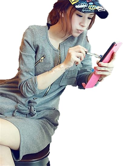 Amazon 薄手 スウェット 生地 レディース セットアップ 風 ワンピース ボーイッシュ ラフ カジュアル 海外セレブ インポート 好き の方に フリーサイズ ワンピース チュニック 通販