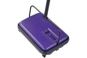 VEVOR Carpet Sweeper Manual, Floor Sweeper with 300 ml Dustbin Capacity Easy to Empty, 6.7 inch Cleaning Width for Home Offic