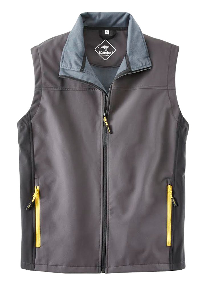 Roadsign 30265-2XL-6490 Size 2X-Large Softshell Vest - Anthracite/Yellow