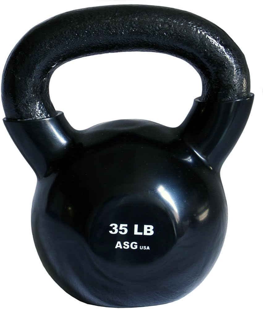 Ader Sporting Goods Ader Vinyl Kettle Bell Choice of 5,8,10,12,15,18,20,25,30,35,40,45,50lbs