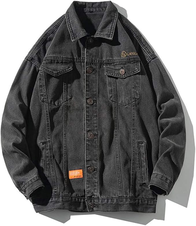 Jean Jacket Autumn Harajuku Cotton Denim Jacket Korean Style Men