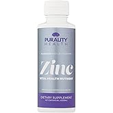 Liposomal Zinc, Purality Health,15mg of Zinc per Serving, Liquid Zinc, Blueberry Flavor, Vegan, Gluten-Free, 15 Day Supply