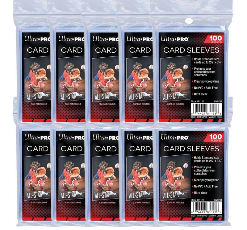 Ultra Pro - 1000 Soft Sleeves - 10 Packs