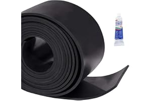 ZERITO Neoprene Rubber Strips Roll,3" Wide × 10' Long by 1/8"(.125)" Thick, Easy Cut Solid Neoprene Rubber Sheet for DIY Gaskets, Pads, Seals, Crafts, Flooring,Weather Stripping, Anti-Slip,Leveling