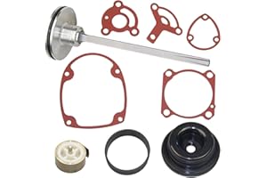 HLTIT 877-323 878-303 Driver, Bumper, Ribbon Spring, Cylinder Ring & Gasket Service Kit for Hitachi NR83A/A2 NR83A3 NR83A2 NR83A5 NR83A2(S) DBM83-04 Guns (Black)