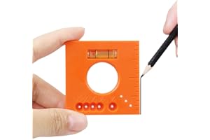 Multifunctional Marking Ruler- 6Tool Offset Measuring Ruler, Parallel Line ScriberTool, Precision Hole PositioningTool | Accu