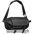 ULANZI Camera Sling Bag, Waterproof Camera Case with Tripod Holder, DSLR/SLR/Mirrorless Camera Bags Crossbody for photographers - Black 9L Capacity