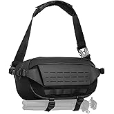 ULANZI Camera Sling Bag, Water-Resistant Camera Case with Tripod Holder, DSLR/SLR/Mirrorless Camera Bags Crossbody for photographers - Black 9L Capacity