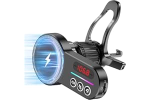 Magift Bluetooth 5.3 FM Transmitter Car Adapter 15W [for Magsafe Series], Bluetooth Adapter for Car/Wireless FM Radio Transmitters Supports TF/SD Card/Wireless Radio Music Adapter