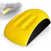 LiME LiNE 6 Inch Hook and Loop Mouse Hand Sanding Block Ideal for Sanding Automotive Body, Art &amp; Crafts and DIY Projects (Hard Block)