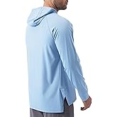 Fioboc Mens Hoodies Pullover Long Sleeve Gym Casual Fashion Sweatshirts Workout Quick Dry Lightweight Hooded Shirt