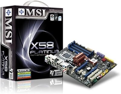 MSI X58 Platinum SLI ATX Motherboard Socket B LGA 1366 Intel Core i7 DDR3 24GB