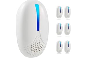 PIMAG 2025 Upgraded Ultrasonic Repellent Indoor, Mouse Traps Insert Plug in, Pest Control Repellent Ant,Roach,Rodent, Mouse, Bugs, Mosquito, Spider, for Home, Office, Warehouse 6 Packs