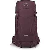 Osprey Kyte 48L Women's Backpacking Backpack with Hipbelt, Purple WXS-S | hiking pack, camping gear, overnight trail pack, Purple color, WXS-S size