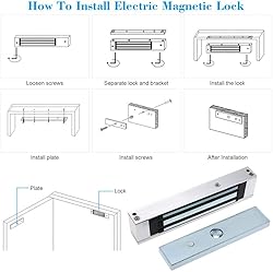 Electromagnetic Lock 1200LBS 500KG Holding Force