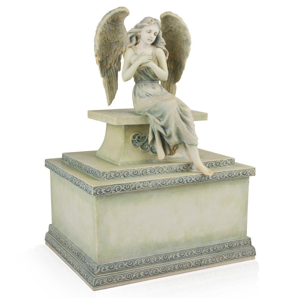 Perfect Memorials Large Hold My Heart Angel Cremation Urn Eulogy For Life