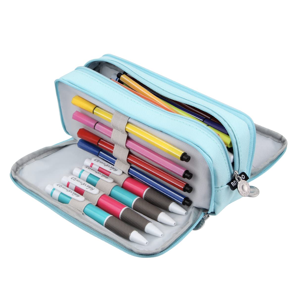 Chelory Big Pencil Case Large Capacity Pencil Cases High Storage Pencil Bag Pouch Office Organizer for Boys Girls School Office Makeup Bag Men Women Adults, Ice Blue