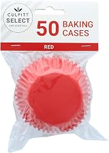 Culpitt Select Red Baking Cases 50mm Greaseproof Cups Pack 50 view 2