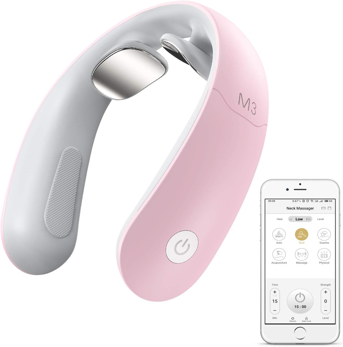 Neck Massager Intelligent Electric Neck Massage with Heat Cordless, 6