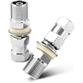 Universal Heavy Duty CB Antenna Stud Mount Adapter with SO-239 Stud Mount Fit for 3/8 x 24 Threads CB Radio Antennas Fit for Any Mounting Surface with 1/2" Hole (2Pcs)