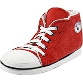 Gohom Women Warm Indoor Slipper Boots Women's Winter Anti-Slip Ankle Booties Slip On Fur Lined House Shoe（ Red, Size 10-11