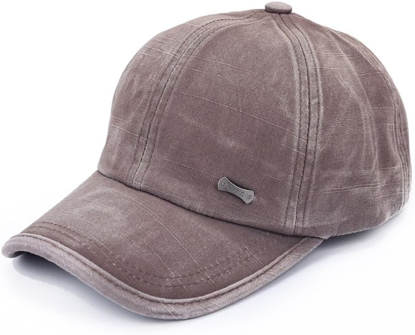 Sunbo Vintage Adjustable Cotton Snapback Men Baseball Cap Solid Hat
