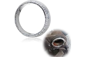 CmeRto 60mm Exhaust Manifold Gasket, High Grade Graphite Exhaust Manifold Gasket Muffler Gasket Replacement to Prevent Leaking Between Exhaust Manifold and Exhaust Pipe 60mm