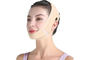 CEOYILER Double Chin Eliminator Chin Strap for Double Chin for Women Breathable and Comfortable V Line Lifting Mask for Women Double Chin Face Lift Prevent Sagging Get Rid of Double Chin (Yellow)