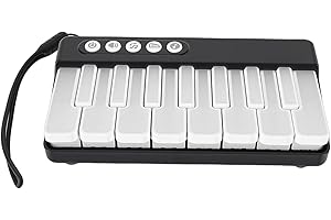 OPPWONG Baby Piano Toy with Color Changing Lights, Portable Light Up Keyboard for Kids, 3 Sound Effects Musical Learning Gift