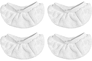 Yicotira 4 Pack Steam Cleaner Accessories for Most Handheld Steam Cleaner - Microfiber Cloths Cover Compatible with Bissell Steam Shot, Dupray, PurSteam, Comforday Steam Cleaner