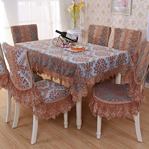 European style Luxury Decoration Chair cover,Lace Thicken Household Kitchen Hotels Dining Decoration Chair cover 1 pc-A