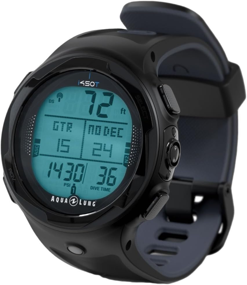 Aqua Lung i450t Hoseless Air Integrated Wrist Watch Dive Computer w/USB