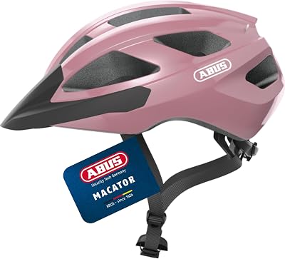 ABUS Macator Road Bike Helmet Unisex Visor Braid Fit 5 Vents 8 Outlets