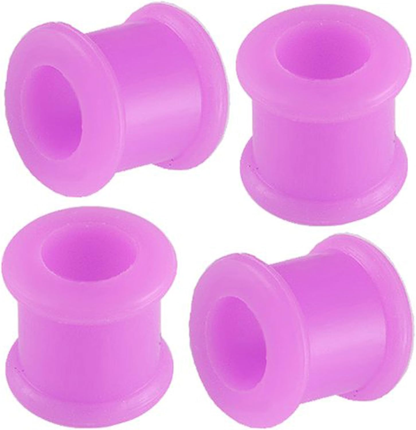 00g 00 gauge 10mm Purple Double Flare Tunnels Ear Plug SI01