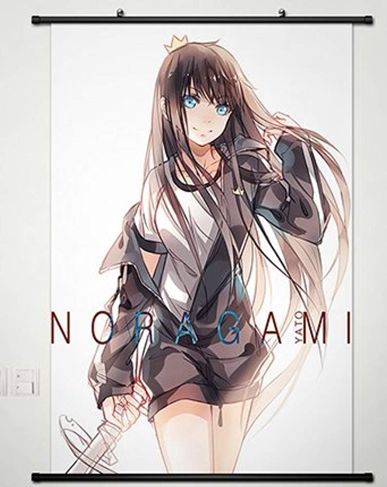 NATHALIE LANCASTER Wall Scroll Poster Fabric Painting For Anime Noragami Iki Hiyori 022 L