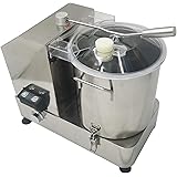 BREVELTION 9L Commercial Meat Vegetable Food Processor, 1800W Stainless Steel Electric Vegetable Blender Cutter Meatball Beat