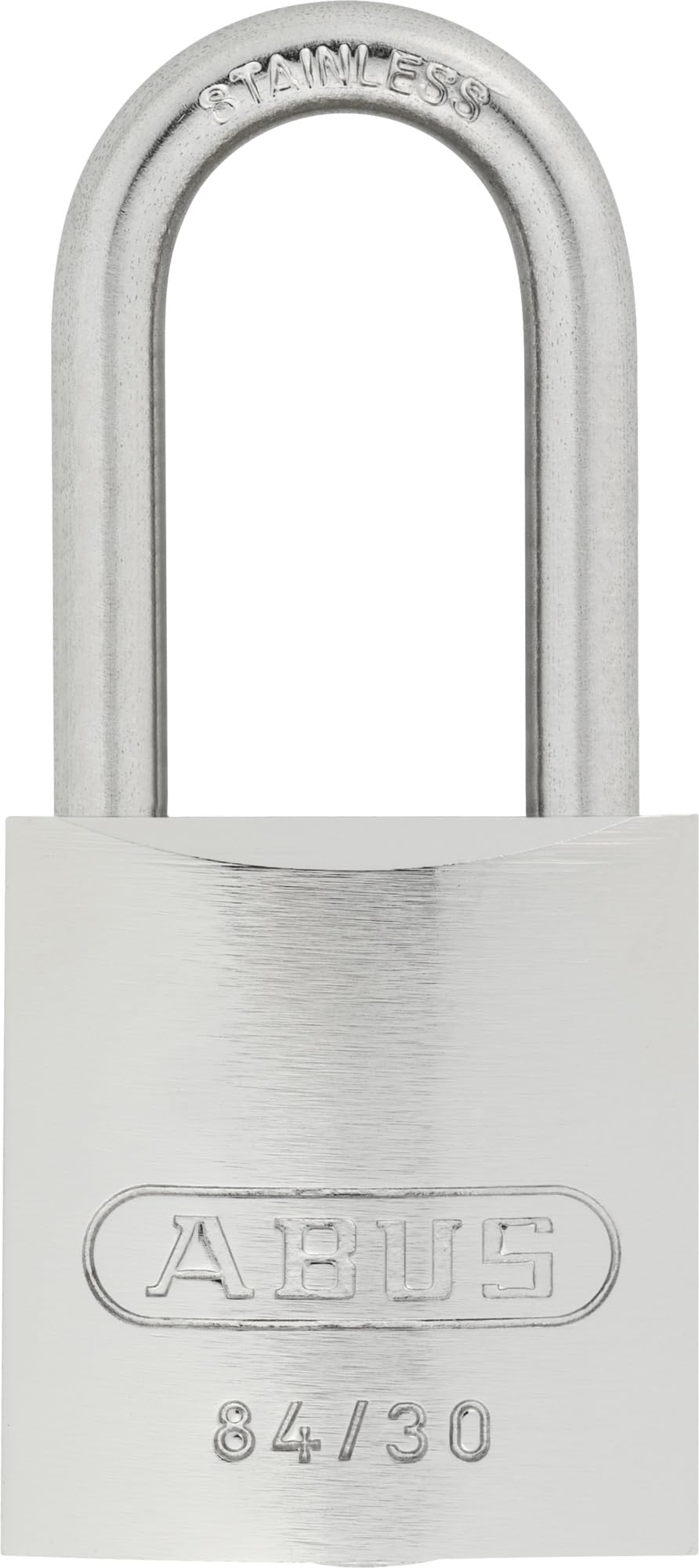 ABUS Padlock 84IB/30HB30 with high Shackle – Solid Brass with Stainless Steel Shackle, Rustproof, Ideal for Outdoor Use