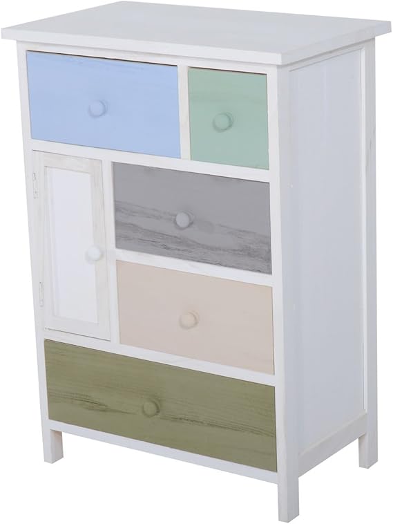Wood Storage Chest of Drawers Unit Wooden Multicolor Drawer Organiser Bedroom