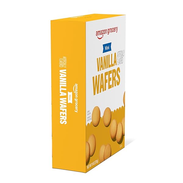 AMAZON GROCERY, MINI VANILLA WAFERS, 11 OZ