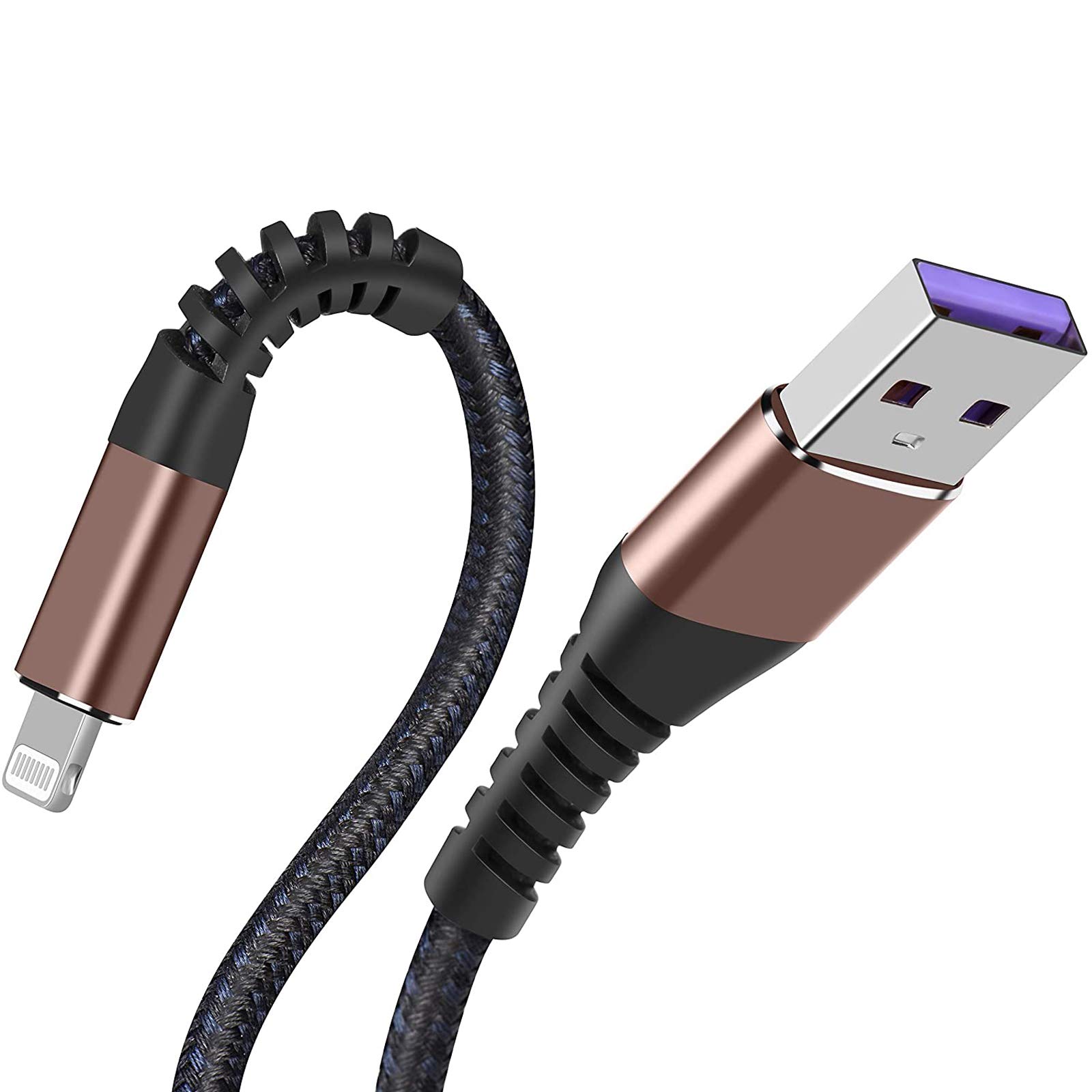 Photo 1 of [ Apple Certified 2pack ] iPhone Charger,Lightning Cable, Fast Charging Cables for Apple iPhone 12/11/11Pro/11Max/ X/XS/XR/XS Max/8/7/6/5S/SE/iPad Mini Air (10ft, Brown)