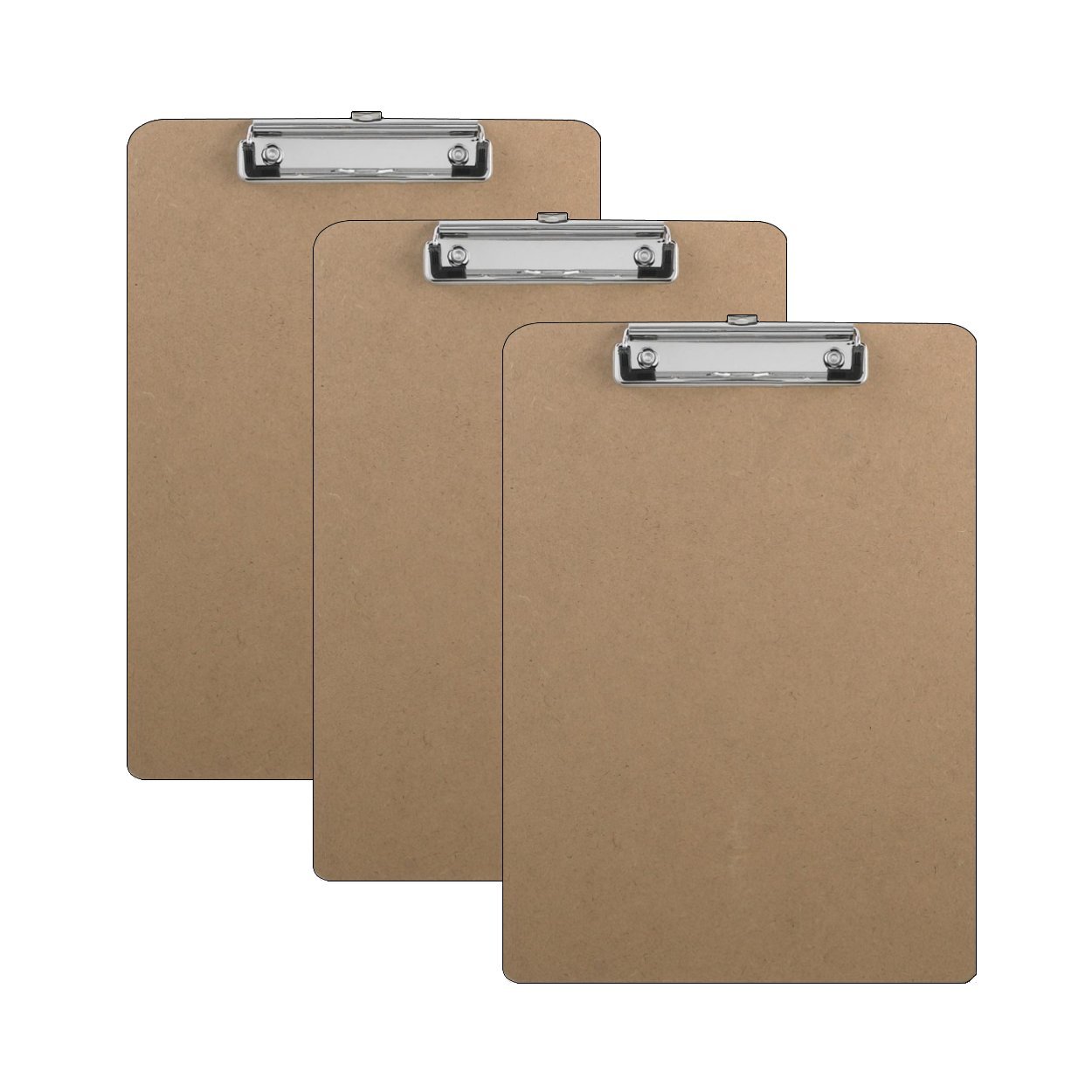 3 Clipboards Hardboard Flat Clip 9 x 12.5 Inches 3 Units eBay