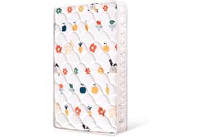 VIVIDVIBEBEARPAS Mini Crib Mattress 38" x 24" x 4"- Firm Support and Comfort Premium Foam,Noiseless and Odorless,Hypoallergenic Mini Crib Mattress,Fits Mini and Portable Cribs,Dual Sided with Soft Breathable Fabric