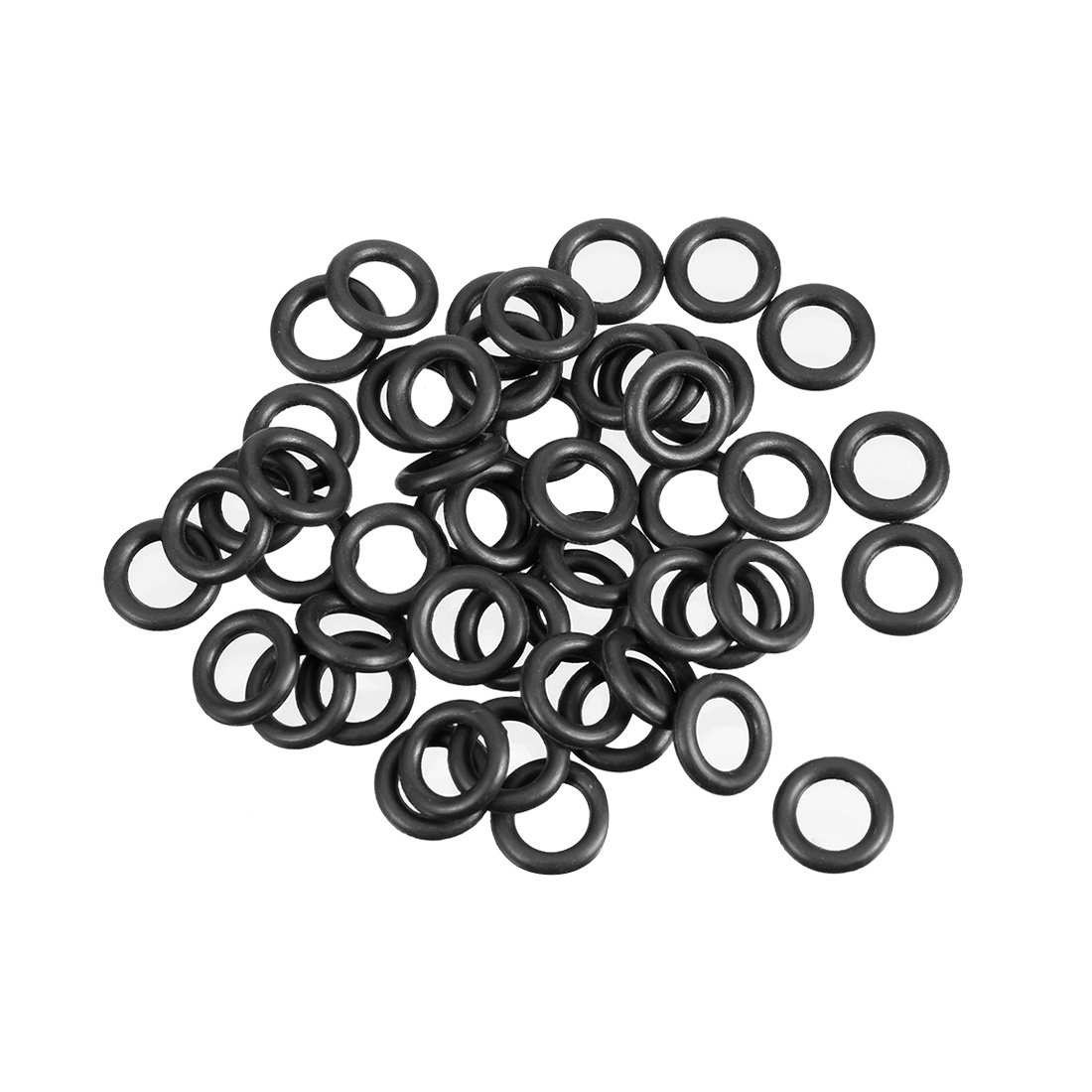 sourcing map Nitrile Rubber O-Rings 7.5mm OD 4.5mm ID 1.5mm Width, Metric Sealing Gasket for Automotive Machine Plumbing, Pack of 50