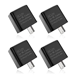 Dewkou 4 Pack Flasher Relays, 12 V LED Turn Signal