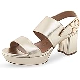 Aerosoles Women's Camera Metallic Platform Sandal