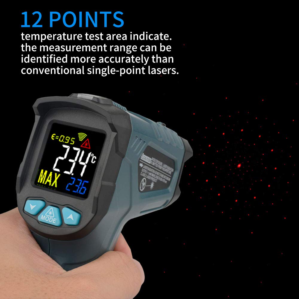 Infrared Thermometer,HANMATEK Laser Thermometer,Noncontact Digital