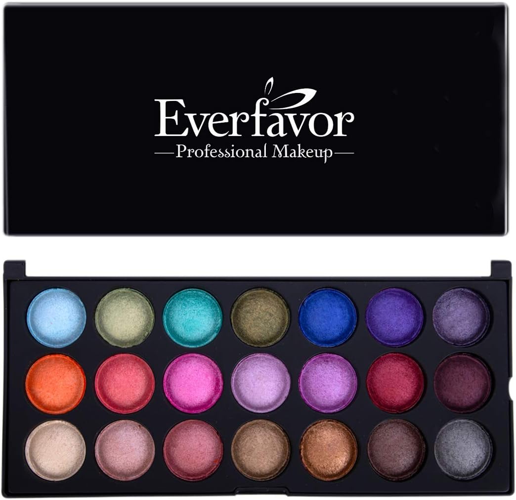 Everfavor Cosmetics Eyeshadow Palette, Professional 21 Color Baked Eyeshadow Palette with Galaxy Colors (21 colors, 05)