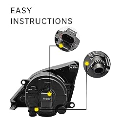 Fog Lights Assembly Compatible With 2008 2009 2010