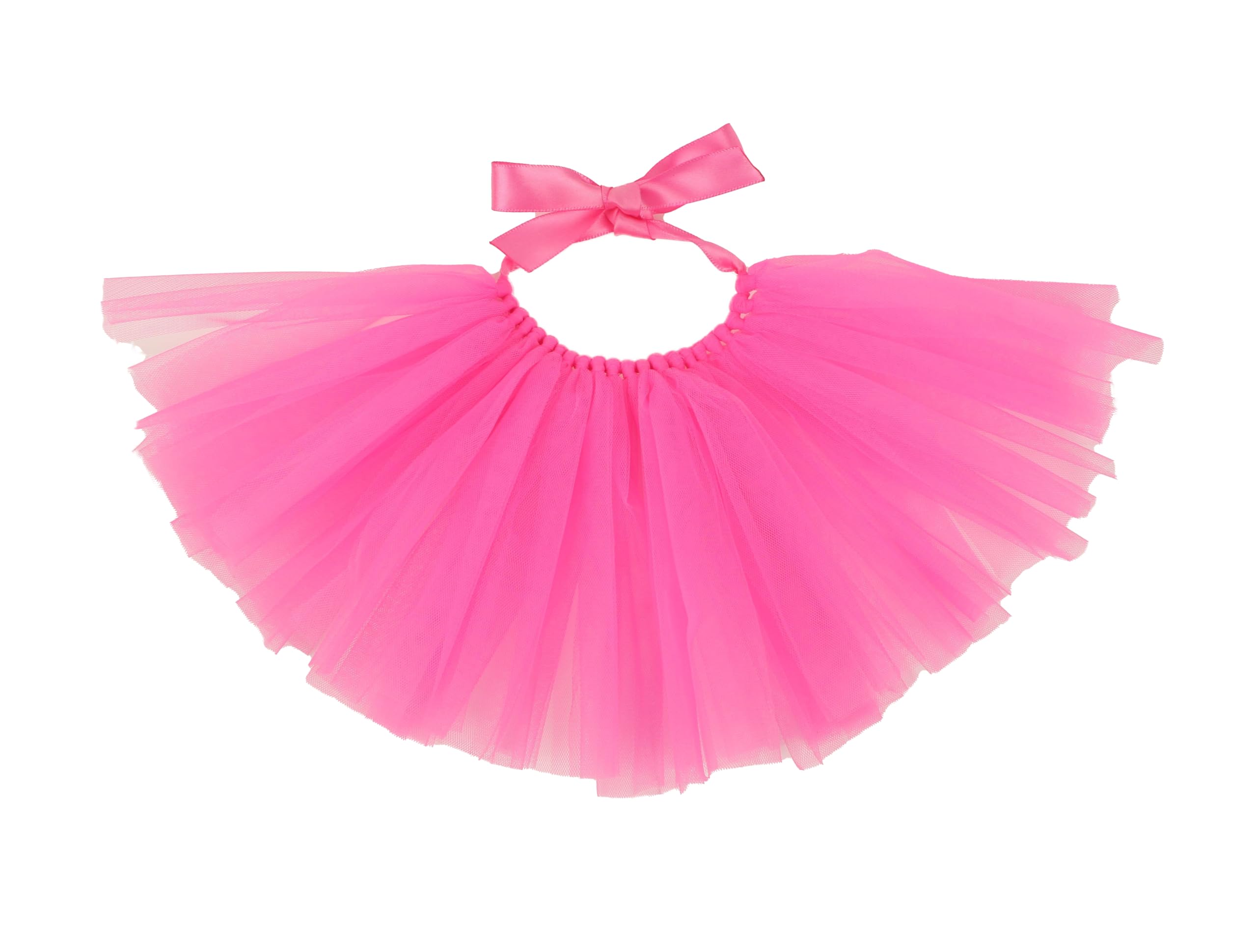 PAWPATU Tulle Tutu for Dogs or Cats, X-Small, Hot Pink