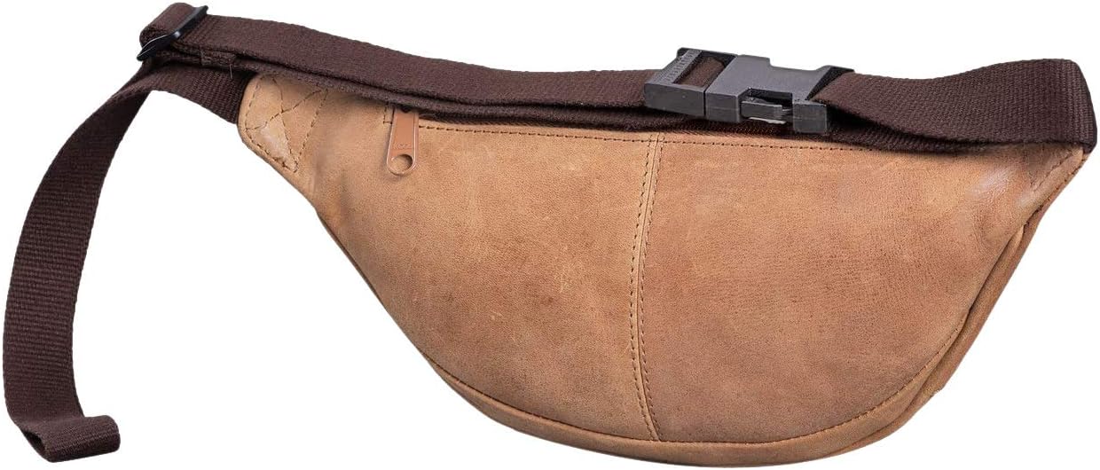 STILORD "Echo" Vintage Bum Bag Leather Pouch Fanny Pack for Men and Women 7 Inch, Genuine Leather, Vintage Design - Image 5